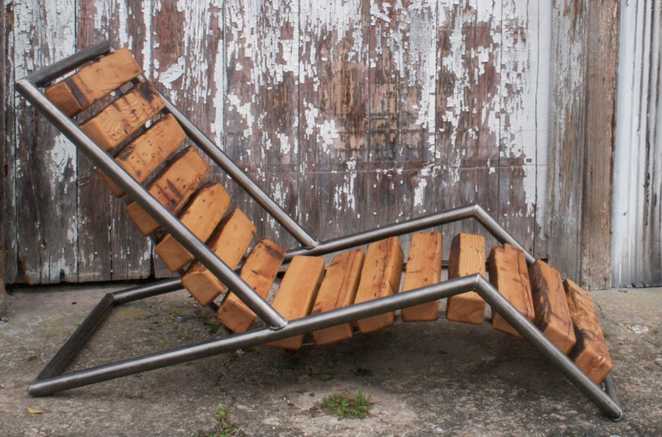 Лежак из профильной трубы