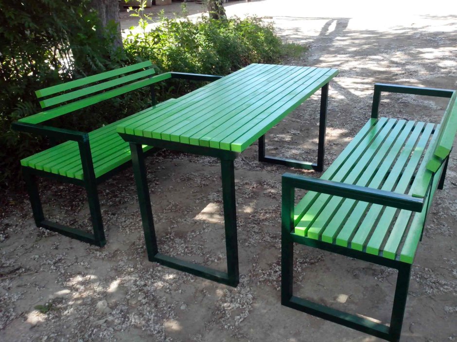 Садовая мебель из профильной трубы