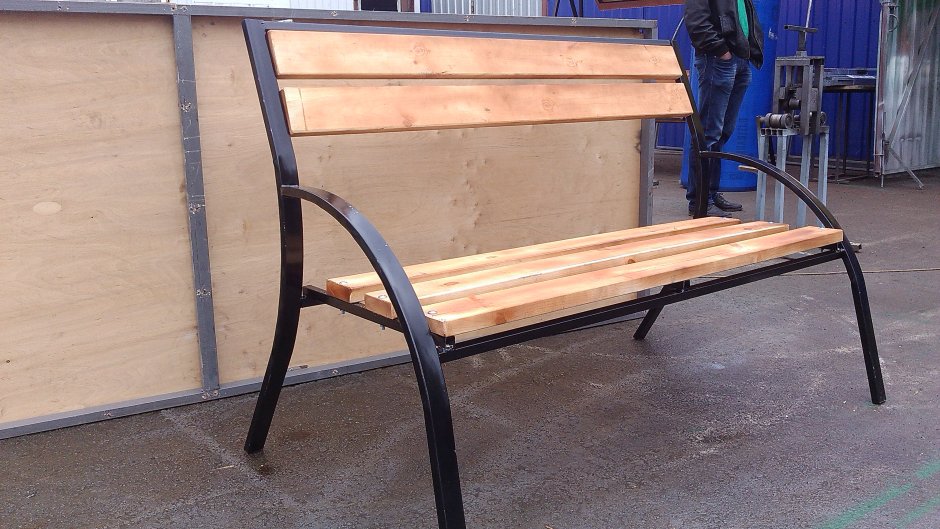 Кровать из профтрубы в стиле лофт