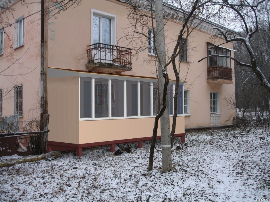 Пристройка к многоквартирному дому