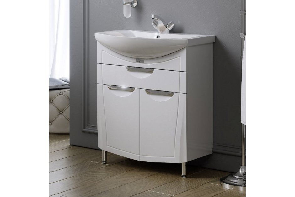 Тумба "Monako 80-01" под рак. Балтика - 80" белый (Алаванн)