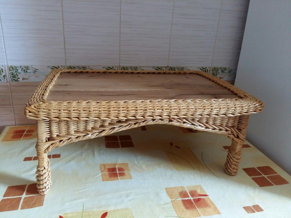 Мебель для кукол из газетных трубочек мастер класс