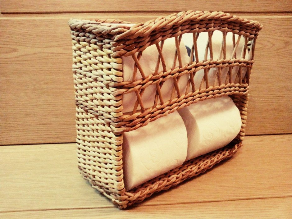 Интерьер с плетеными деталями