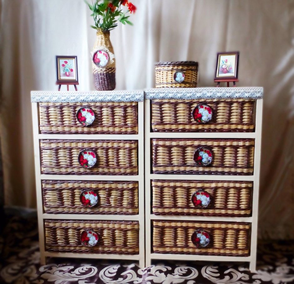 Плетеная мебель для кукол