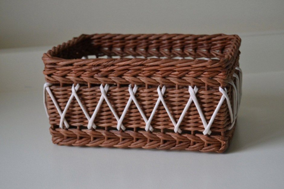 Большие плетеные короба