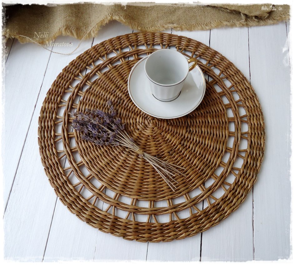 Корзина из газетной лозы