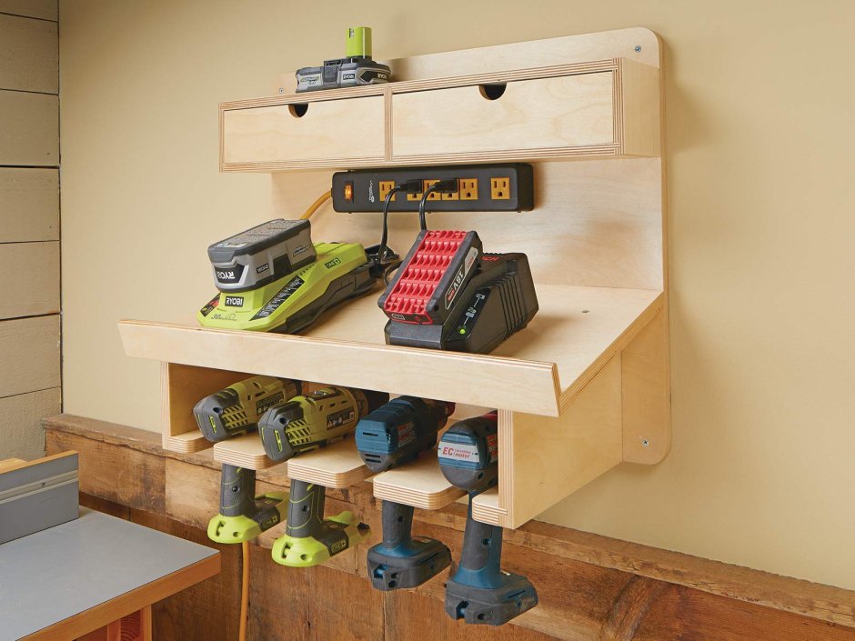 Woodworking Projects Drill Charging Station un