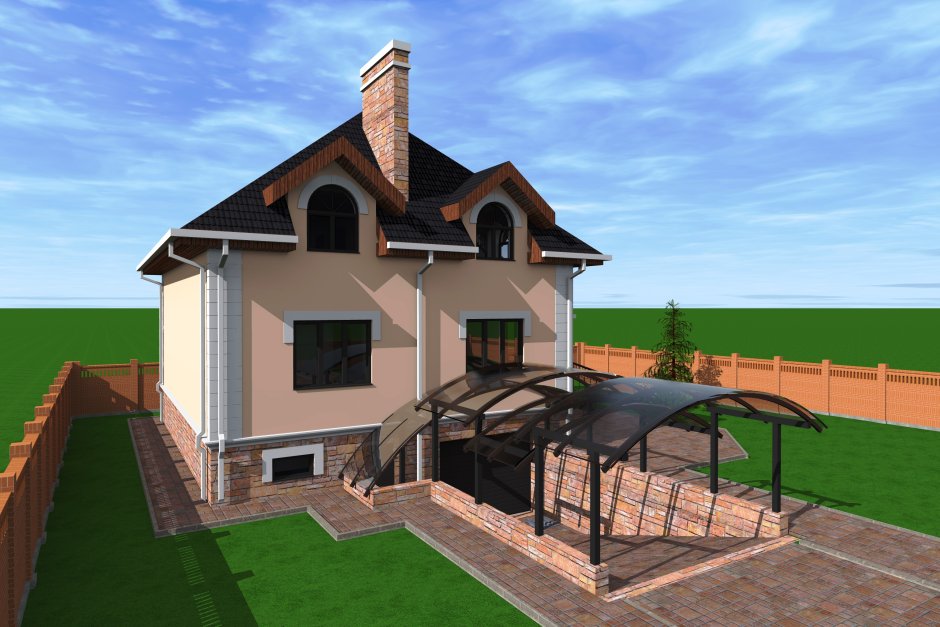 Дом с подземным гаражом проекты