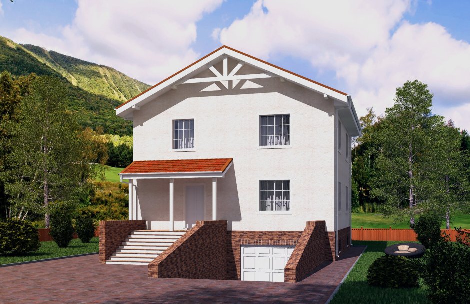 Проекты домов 100-120 кв.м двухэтажный из пеноблоков