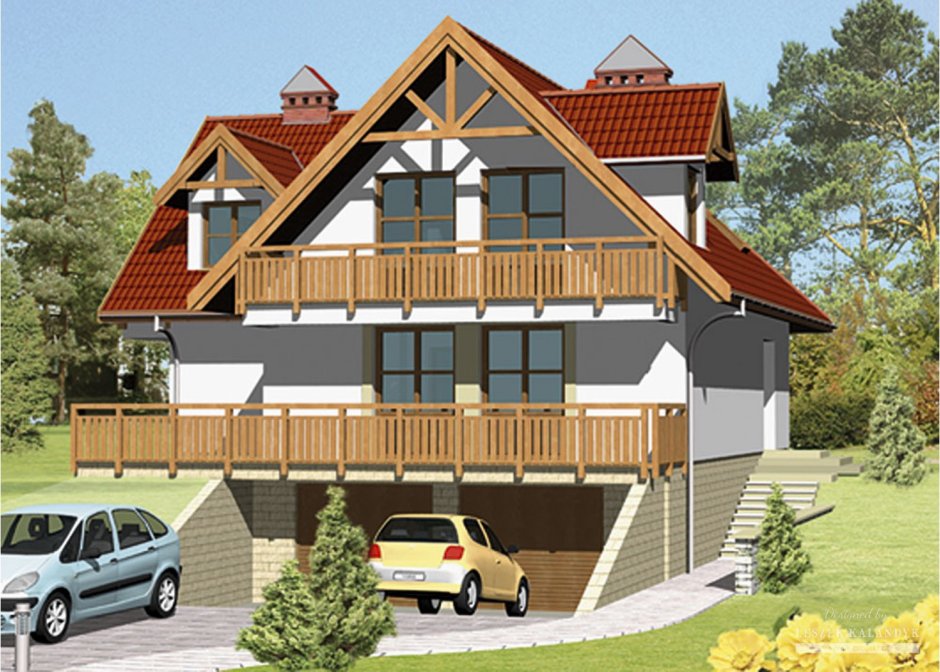 Дом с подземным гаражом проекты