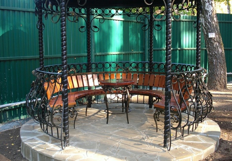 Перила для беседки из металла