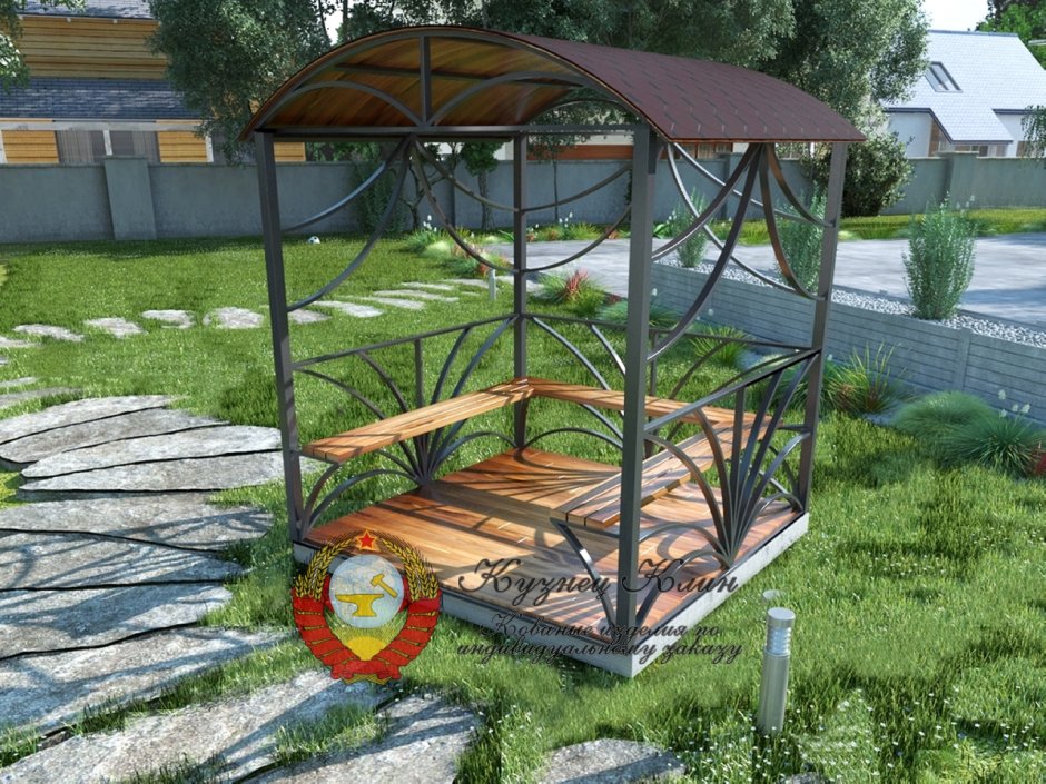 Беседка из профильной трубы