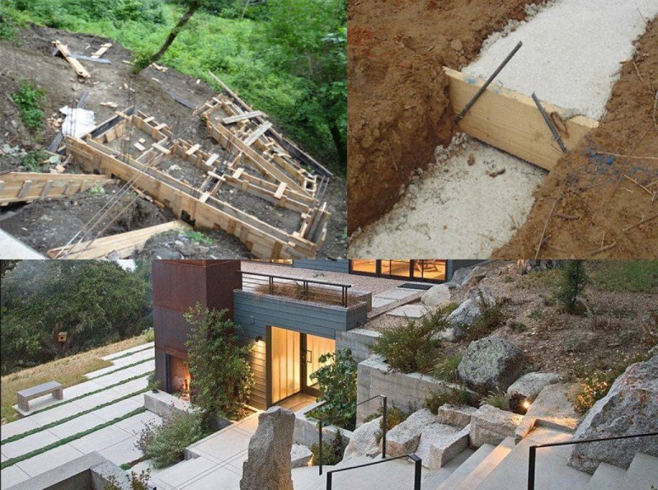 Фундамент на склоне