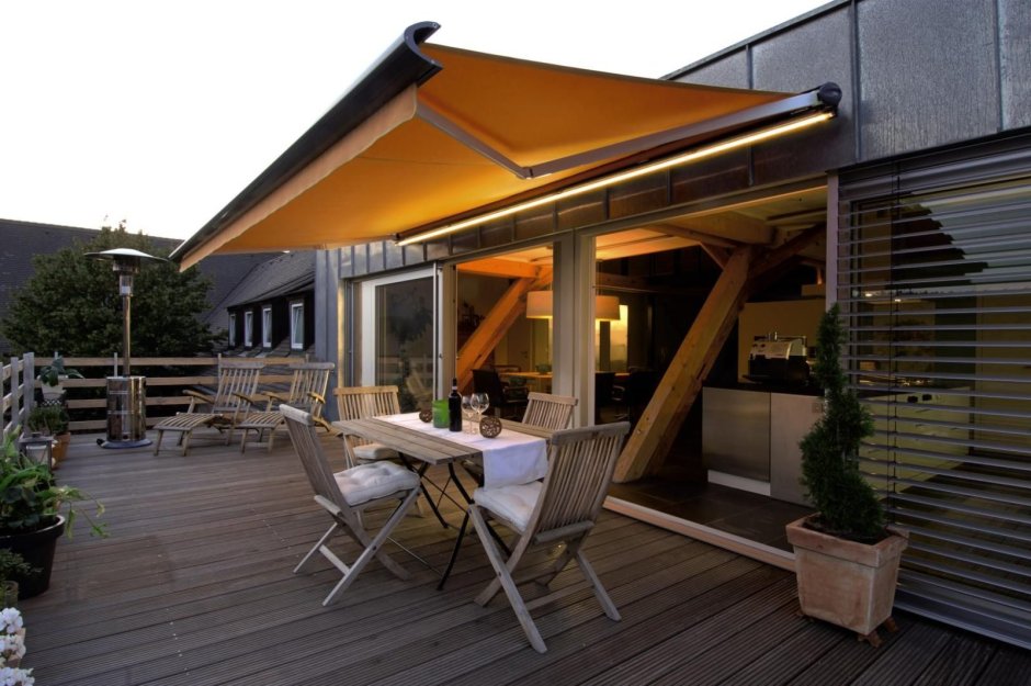 Навес с маркизой слайдер