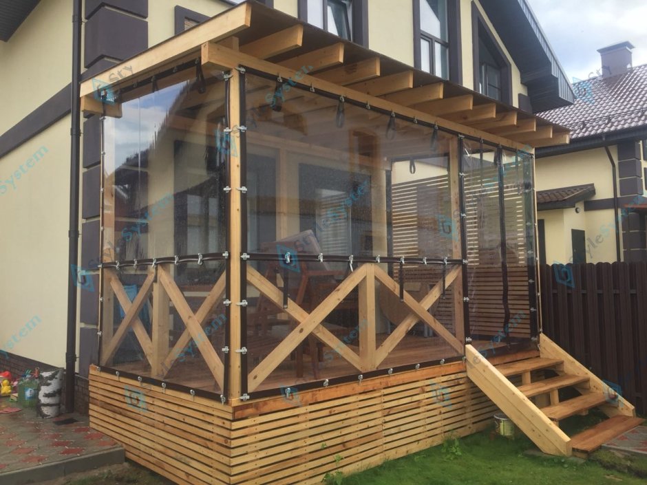 Мягкие окна из пленки ПВХ 700 мкм