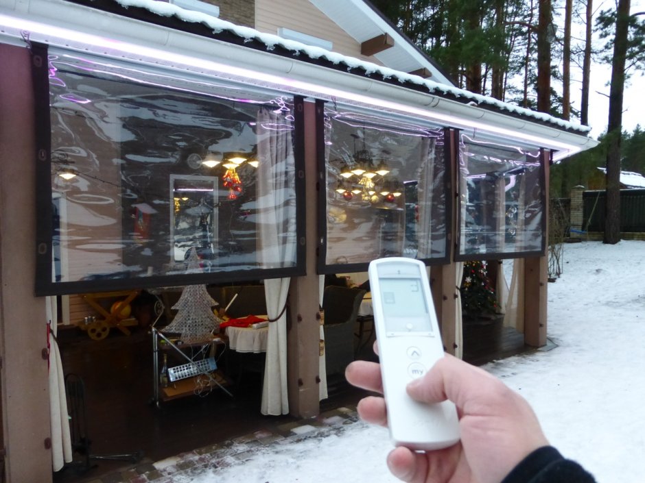 Гибкие окна для веранды