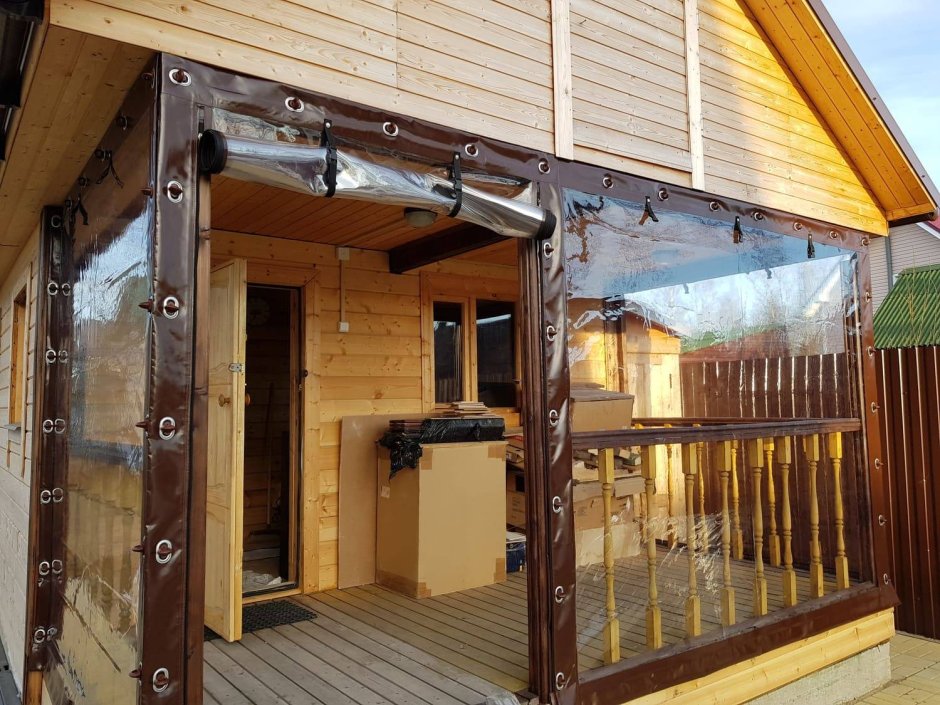 Гибкие окна для веранды