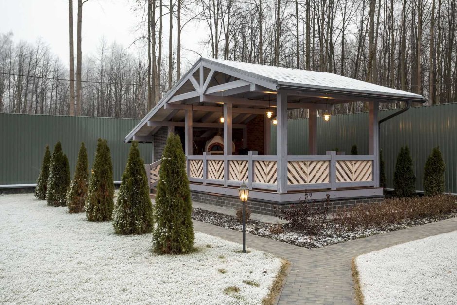 Беседка в скандинавском стиле проекты