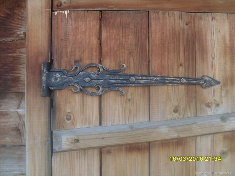 Кованые жуковины на двери