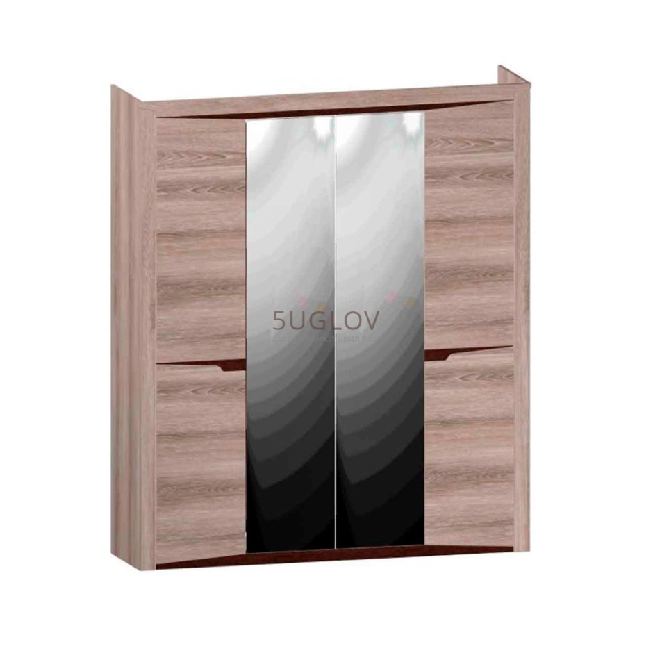 Гарда шкаф 4х-дверный дуб Галифакс табак