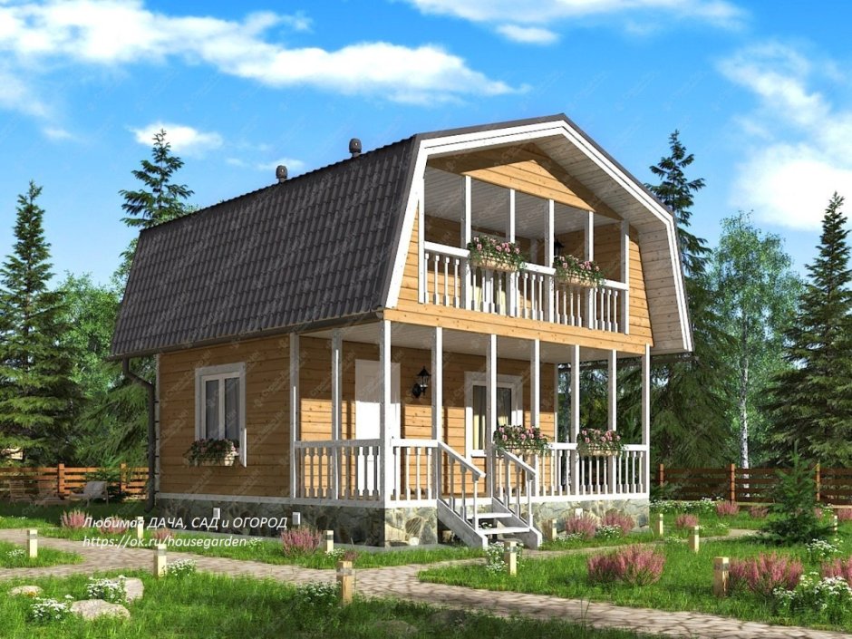 Садовый дом Зодчий 6х6