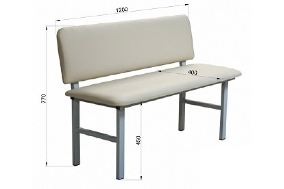 Банкетка со спинкой э-006-БС Эргомедикс