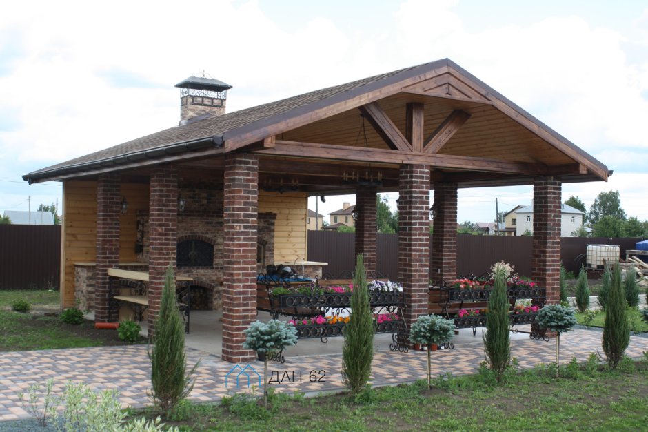 Беседка с мангалом под ключ