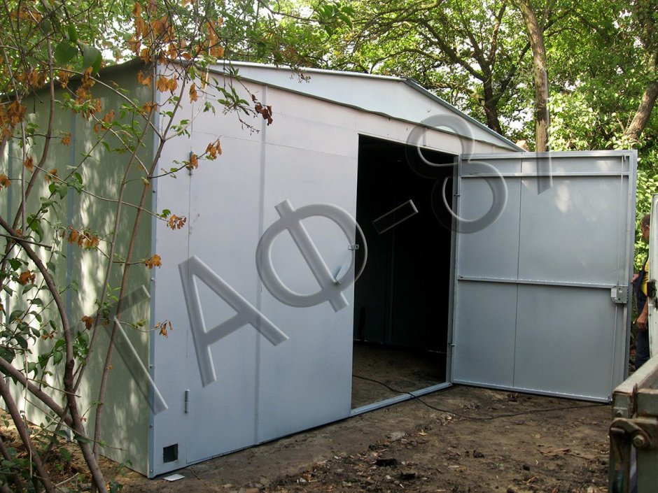 Металлический гараж сборный 6м 4м драйв2