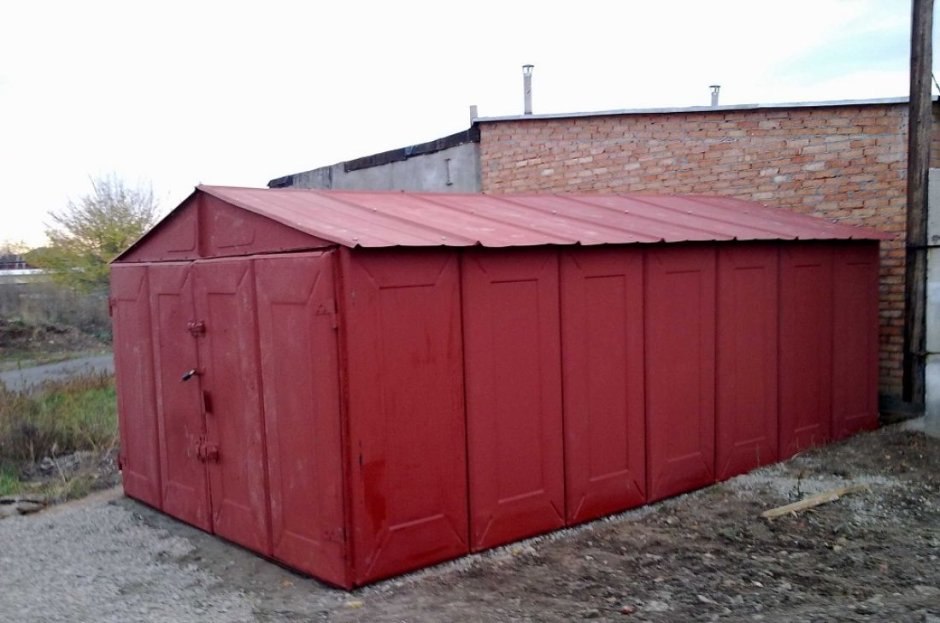 Металлический гараж 3на5.5