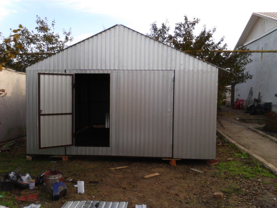 Гараж металлический разборный 5.5 3.50 вес