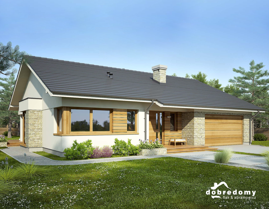 Одноэтажный дом 60 кв.м z500