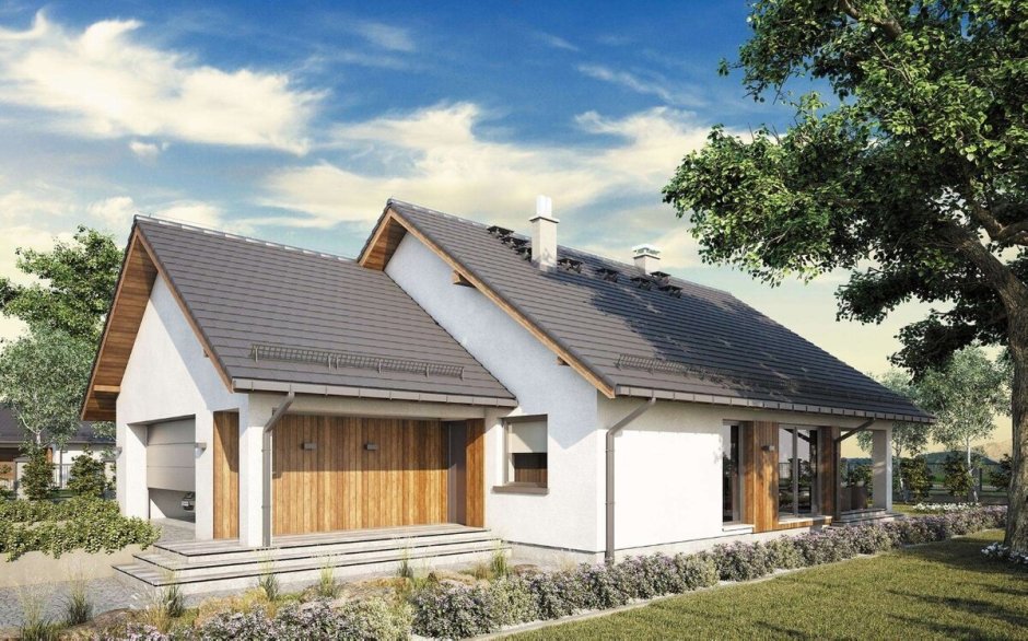 Z500 проекты одноэтажных с террасой