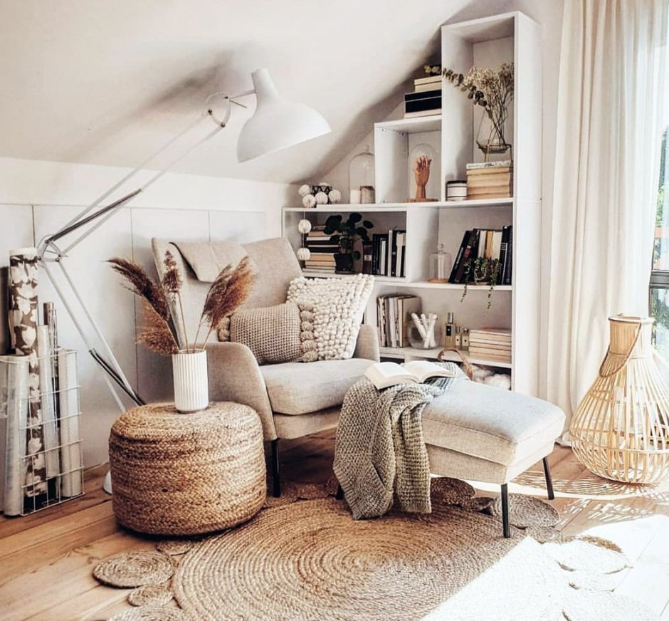 Интерьер в стиле Шале в доме из клееного бруса