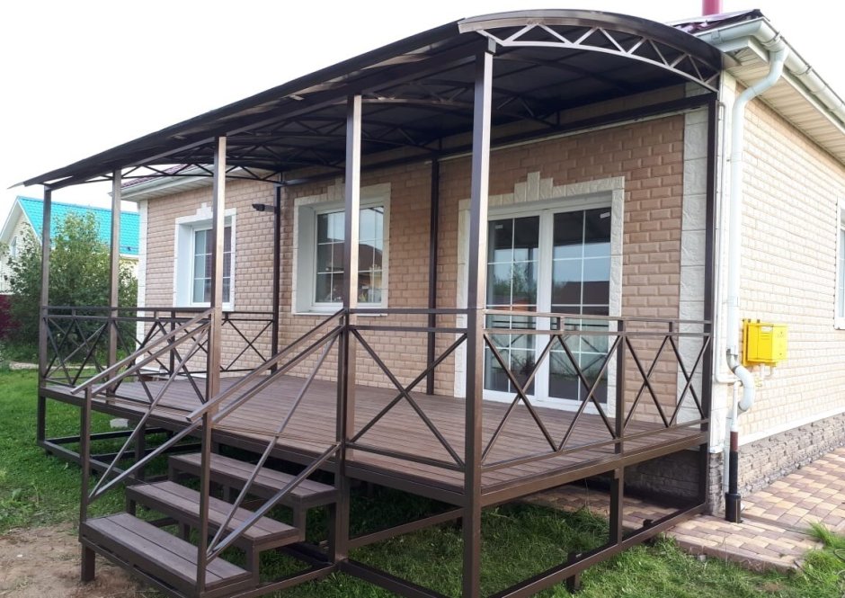 Веранда из металла