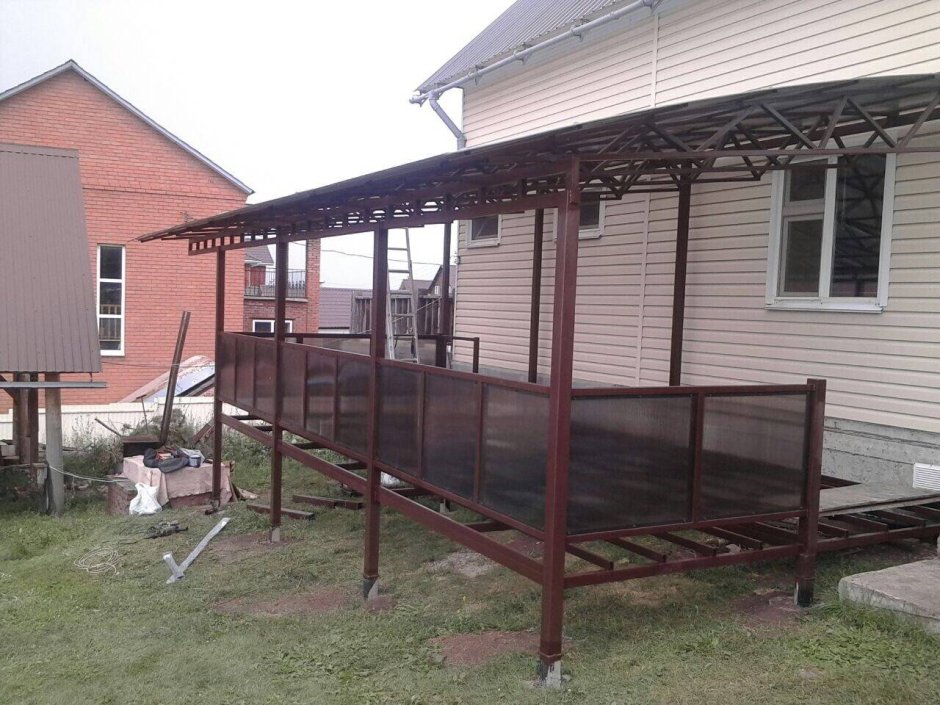 Веранды из металлоконструкций