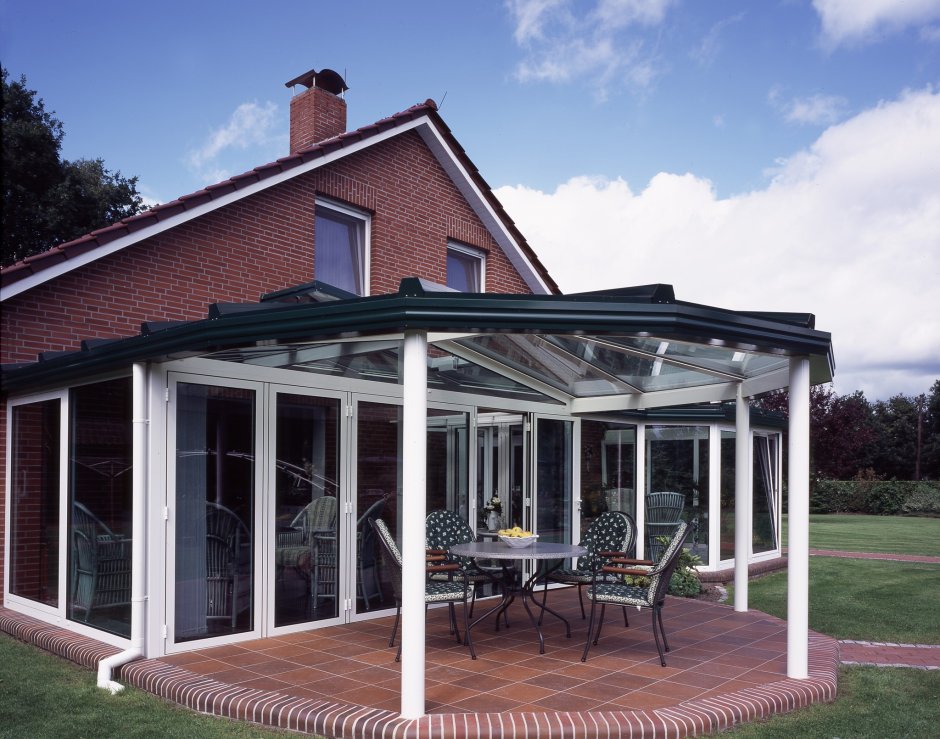 Остекление веранды поликарбонатом