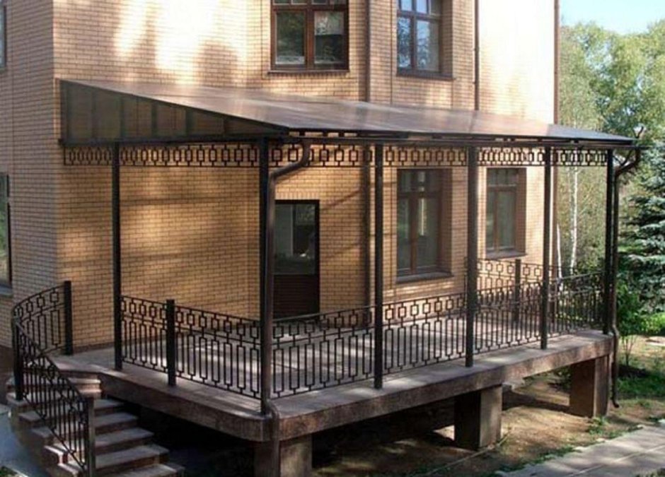 Веранда из металла