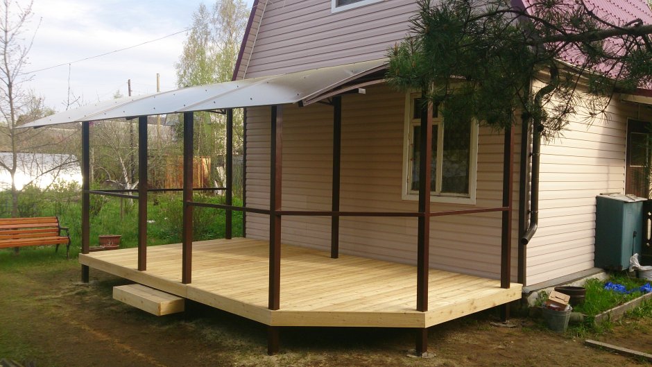 Веранда из металла