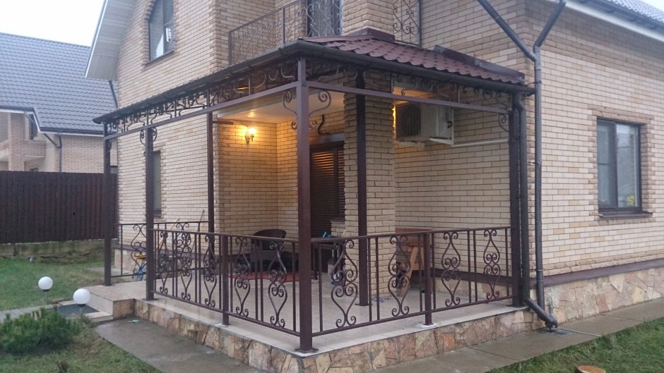 Веранда из металла
