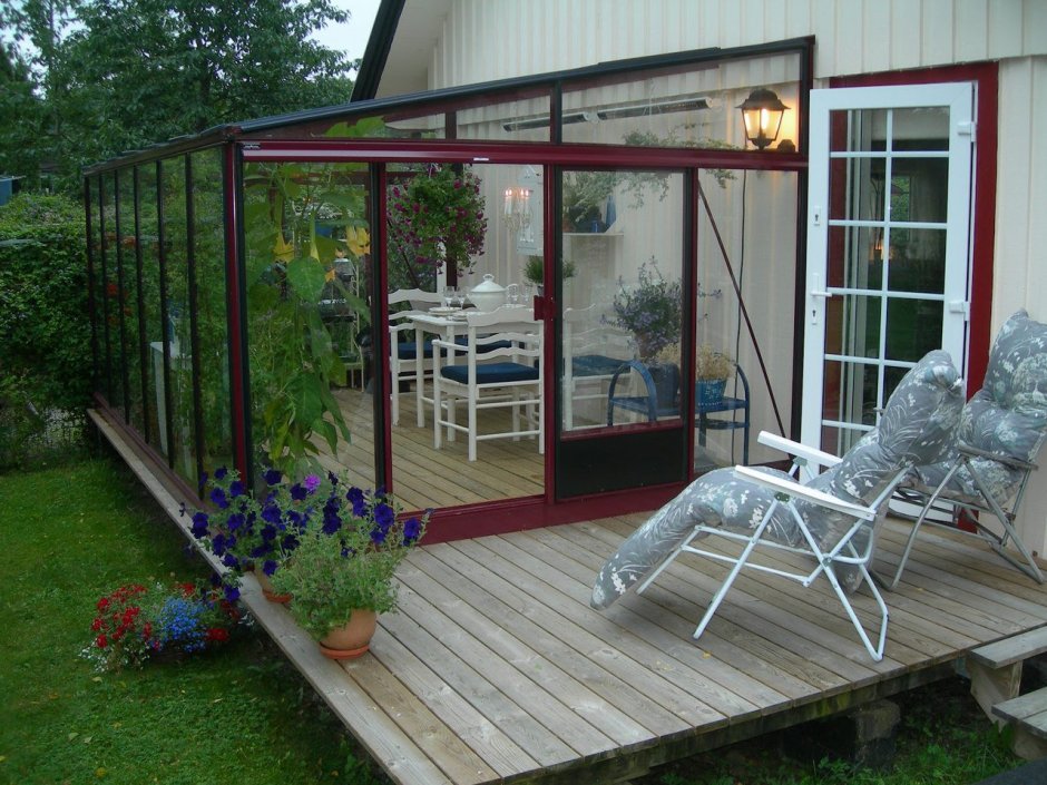 Веранда из металла