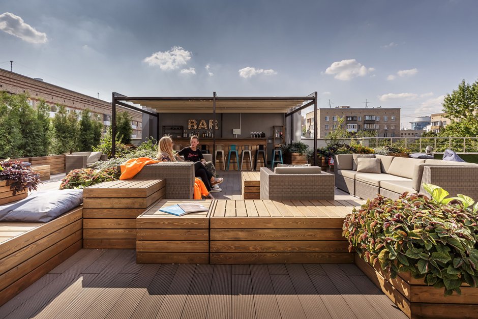 Терраса на крыше