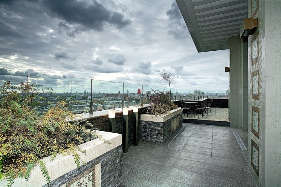 Эксплуатируемая кровля терраса