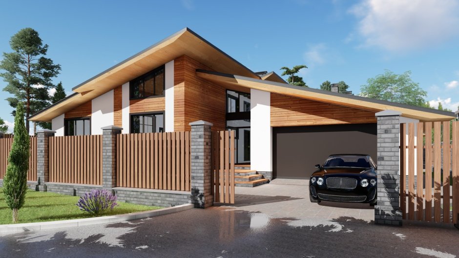 Гараж из минибруса на 2 машины