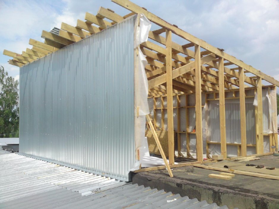 Сарай с односкатной крышей 3.6 v7.2