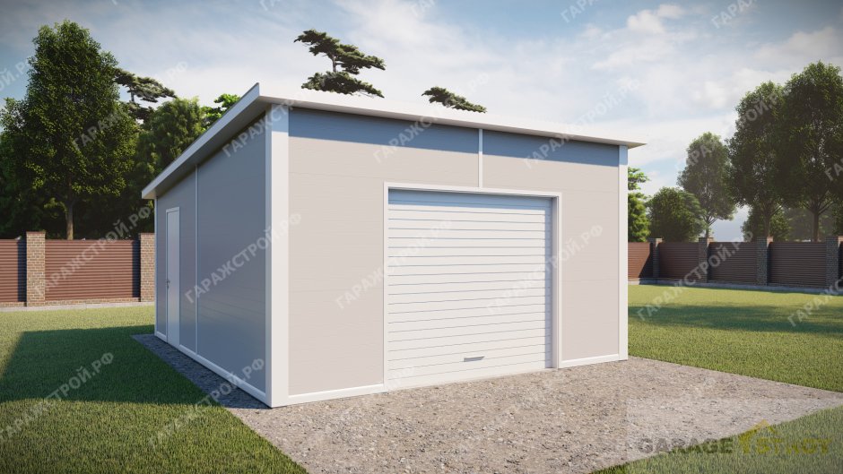 Каркасник 6х6 с односкатной крышей