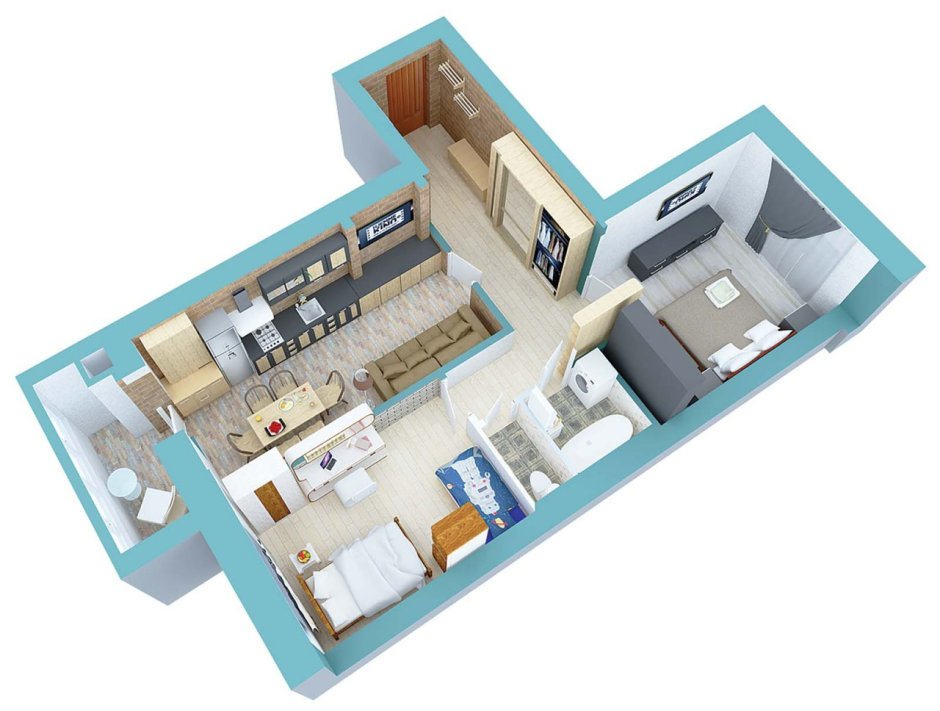 Евро трешка планировка