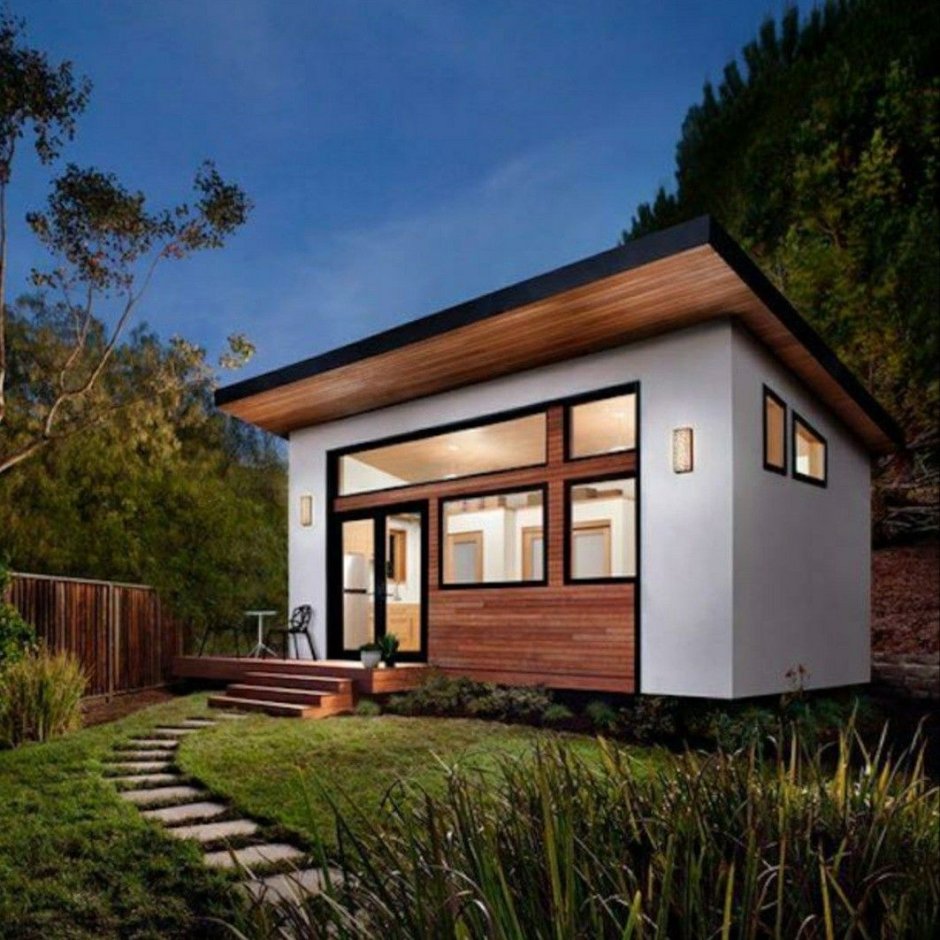 Tiny House с односкатной крышей