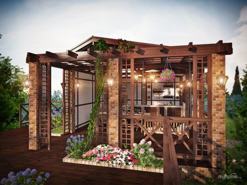 Красивые беседки