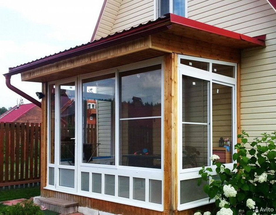 Веранда из пластика