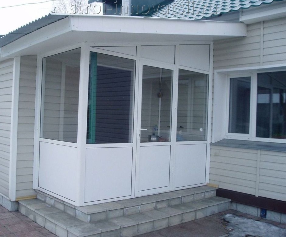 Веранда из пластикового профлиста